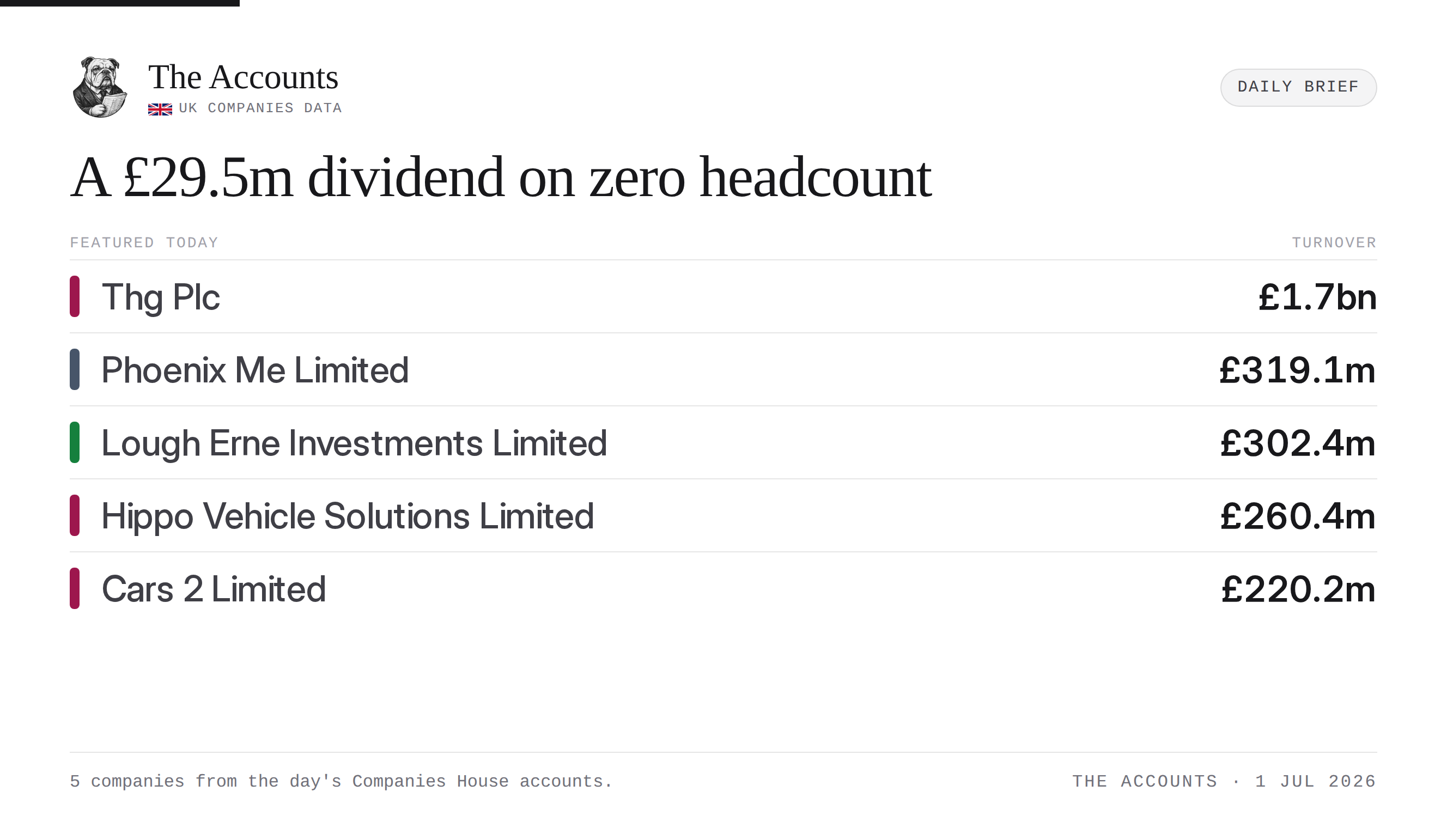 The Accounts daily brief — 1 July 2026